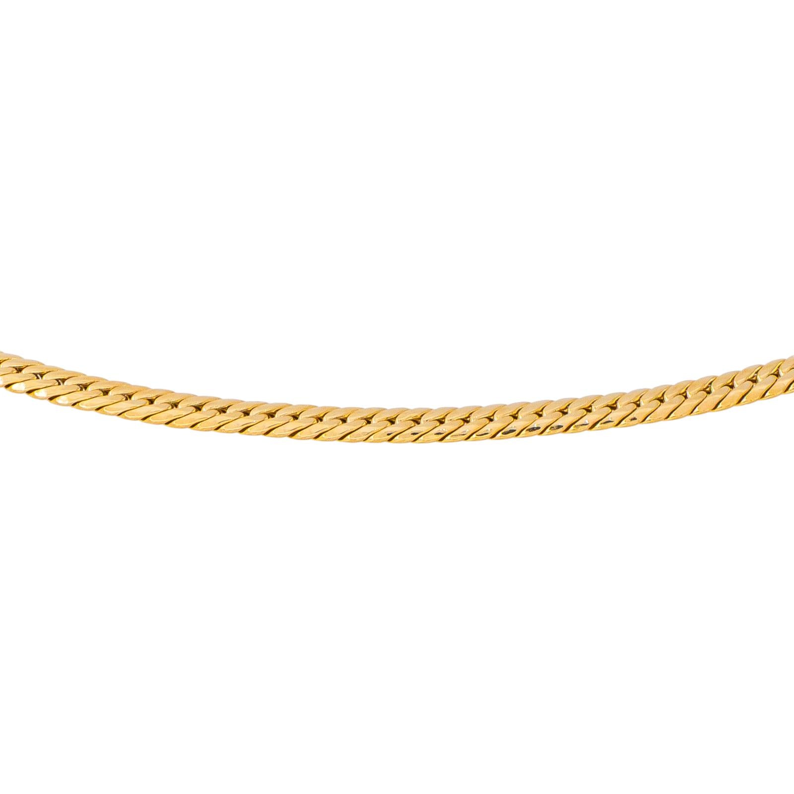 Yellow Gold English Link Necklace