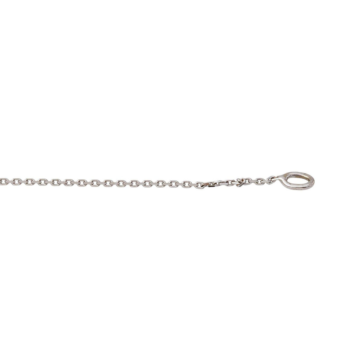 Collier Pendentif Or blanc Emeraude
