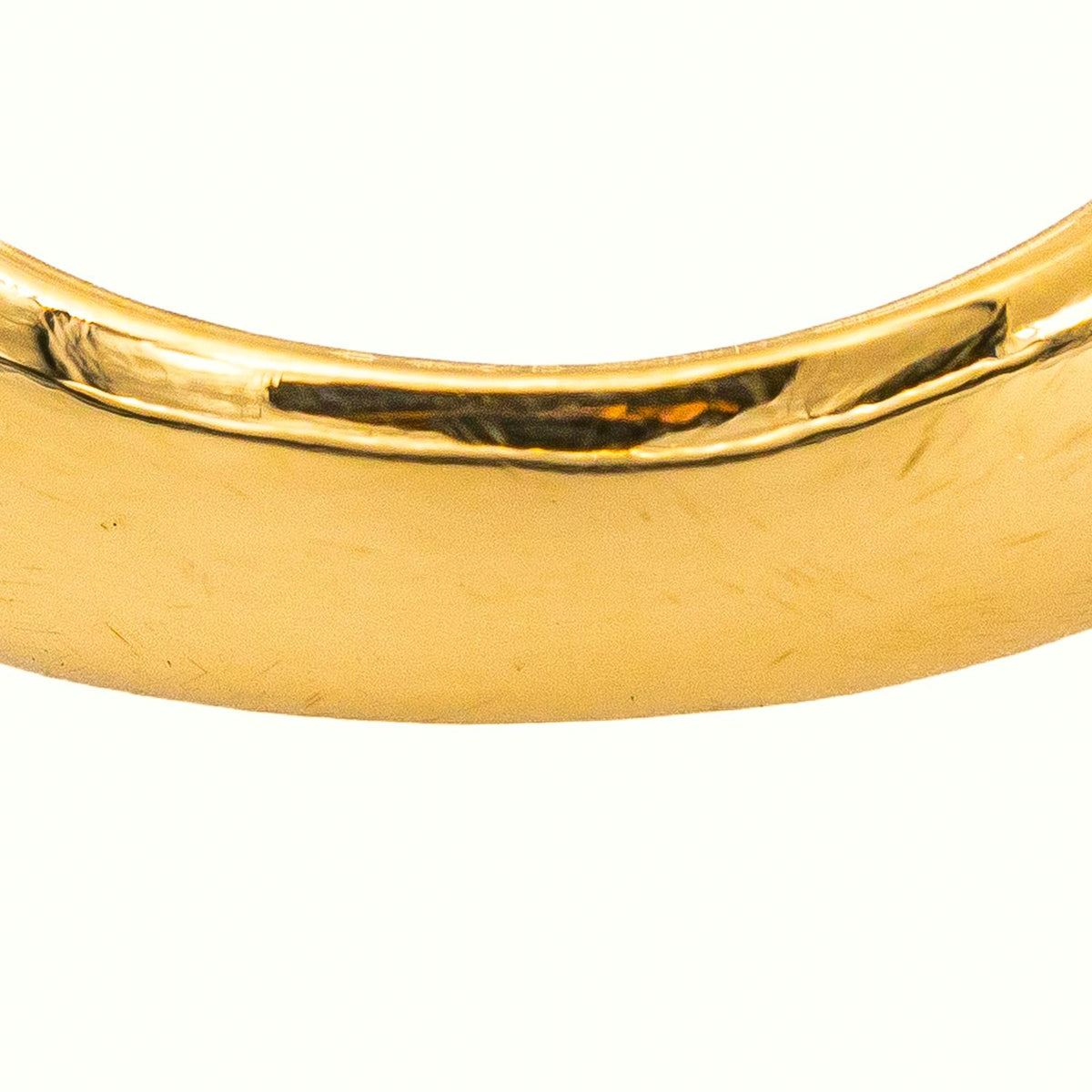 Yellow Gold Dome Tiger's Eye Ring