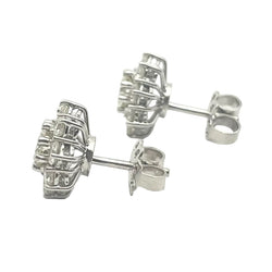 White gold and diamonds Earrings Puces