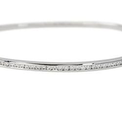 White Gold Diamond Bangle Bracelet