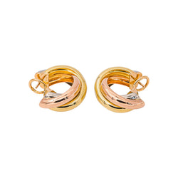 Cartier Trinity Hoop Earrings Yellow Gold