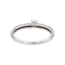 Bague  Solitaire  Or blanc Diamant