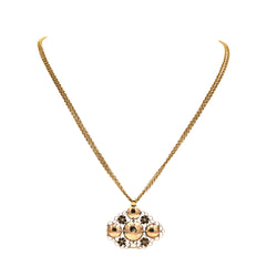 Collier Pendentif en or jaune et diamants