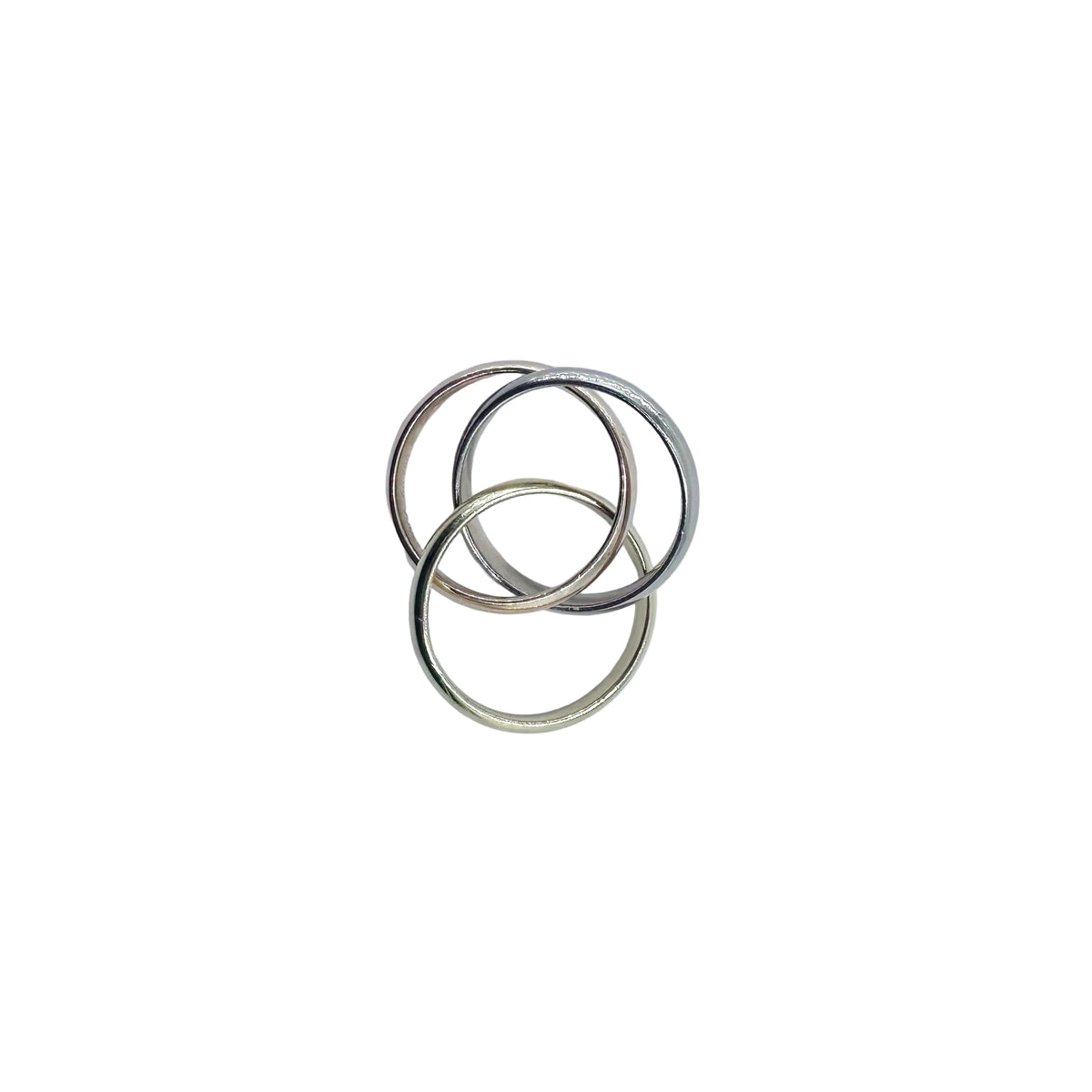CARTIER "Trinity" Ring in white gold, yellow gold, and rose gold