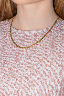 Collier Maille haricot Or jaune