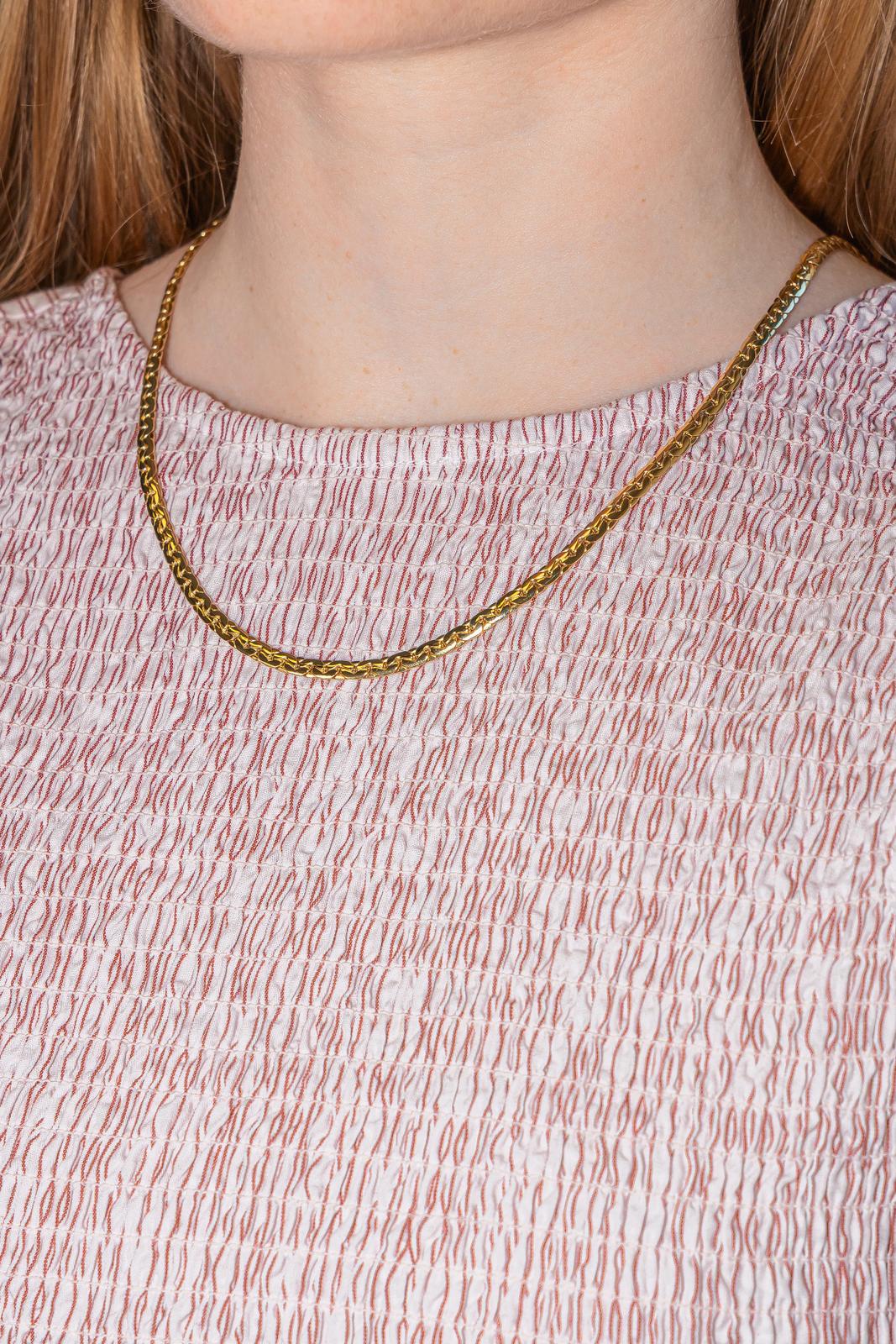Collier Maille haricot Or jaune