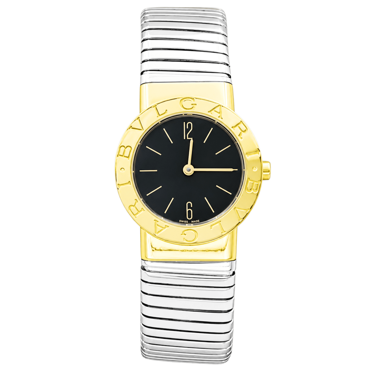 BULGARI "BB 26" Watch in Yellow Gold and Stainless Steel