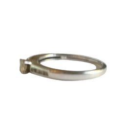 White Gold Solitaire Ring with Diamonds