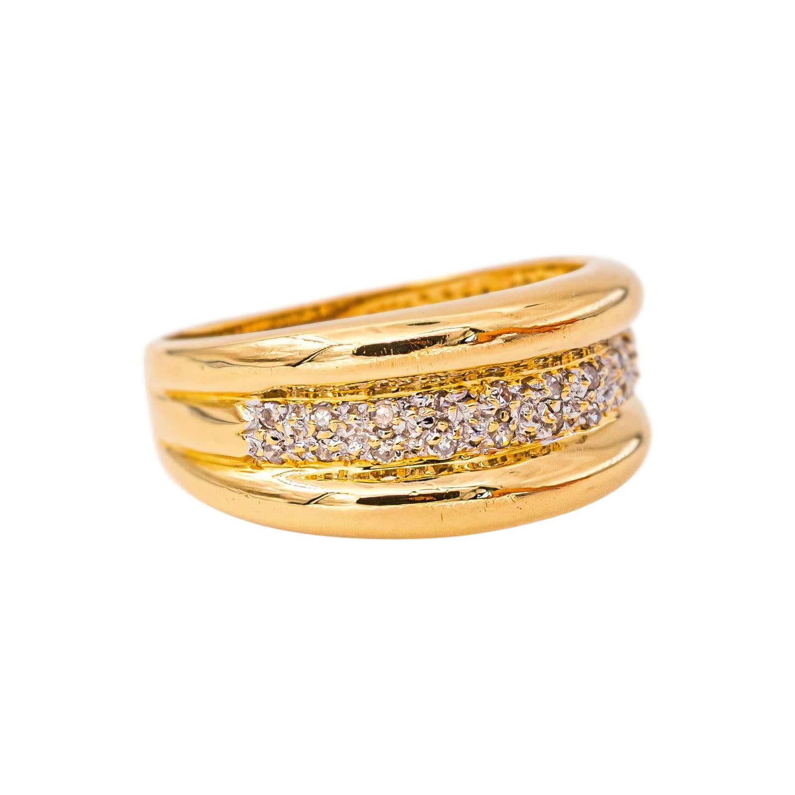 Yellow Gold Diamond Band Ring