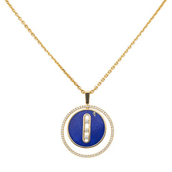 Messika Collier  Lucky Move Or jaune Lapis Lazuli
