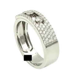 MESSIKA "Move Noa Pavée" PM Pave Ring in white gold and diamonds