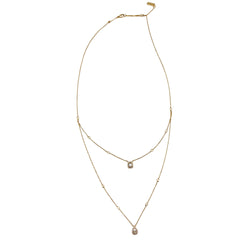 MESSIKA "My Twin" PM Double-Strand Necklace in rose gold and diamonds