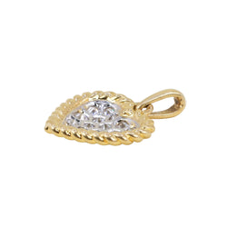 Yellow gold, Platinum, and Diamond pendant