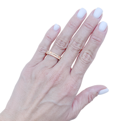 CARTIER "Maillon Panthère" Wedding Band in rose gold and diamonds