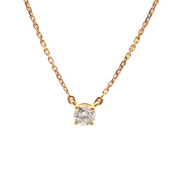 Yellow Gold and Diamond Pendant Necklace