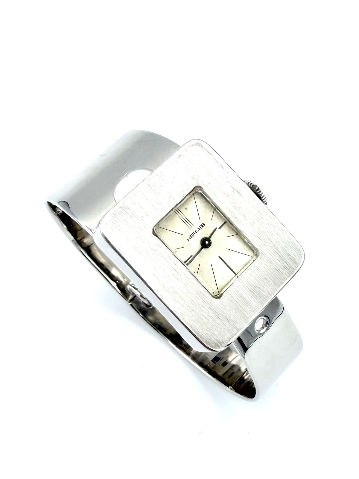 Vintage HERMES Silver Watch, circa 1970