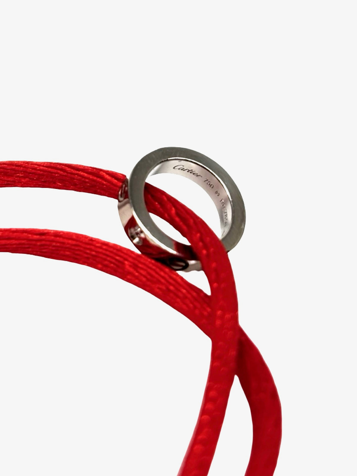 Bracelet CARTIER Love en or blanc, céramique et diamants