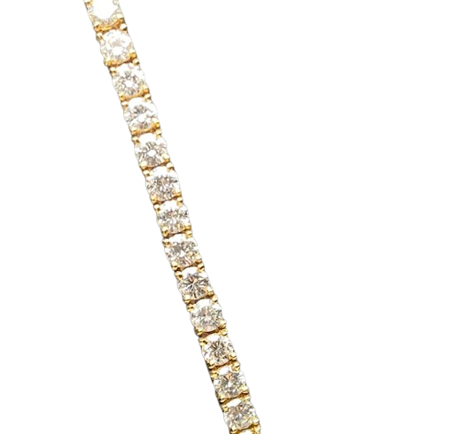 Collier Rivière en or jaune et diamants