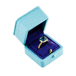 MARIE-HÉLÈNE DE TAILLAC Solitaire Ring in yellow gold and Tourmaline