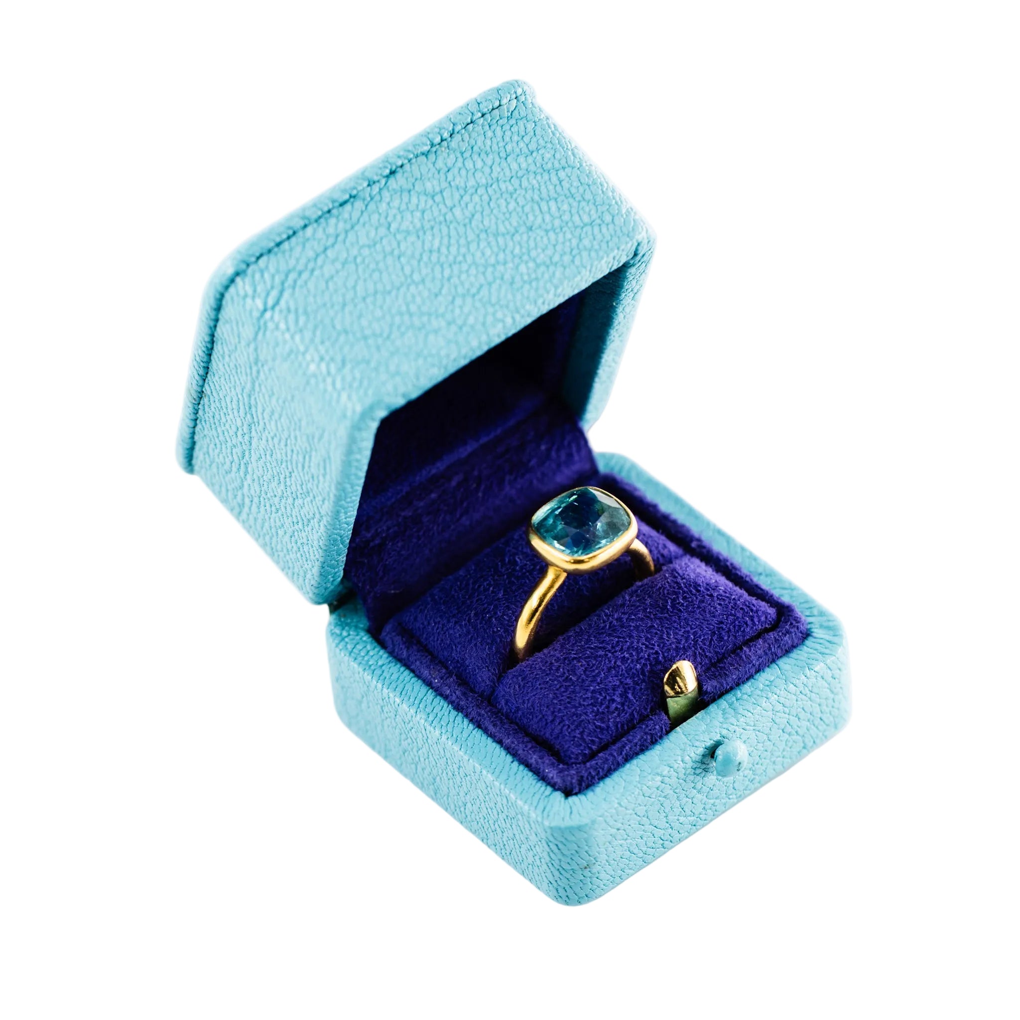MARIE-HÉLÈNE DE TAILLAC Solitaire Ring in yellow gold and Tourmaline