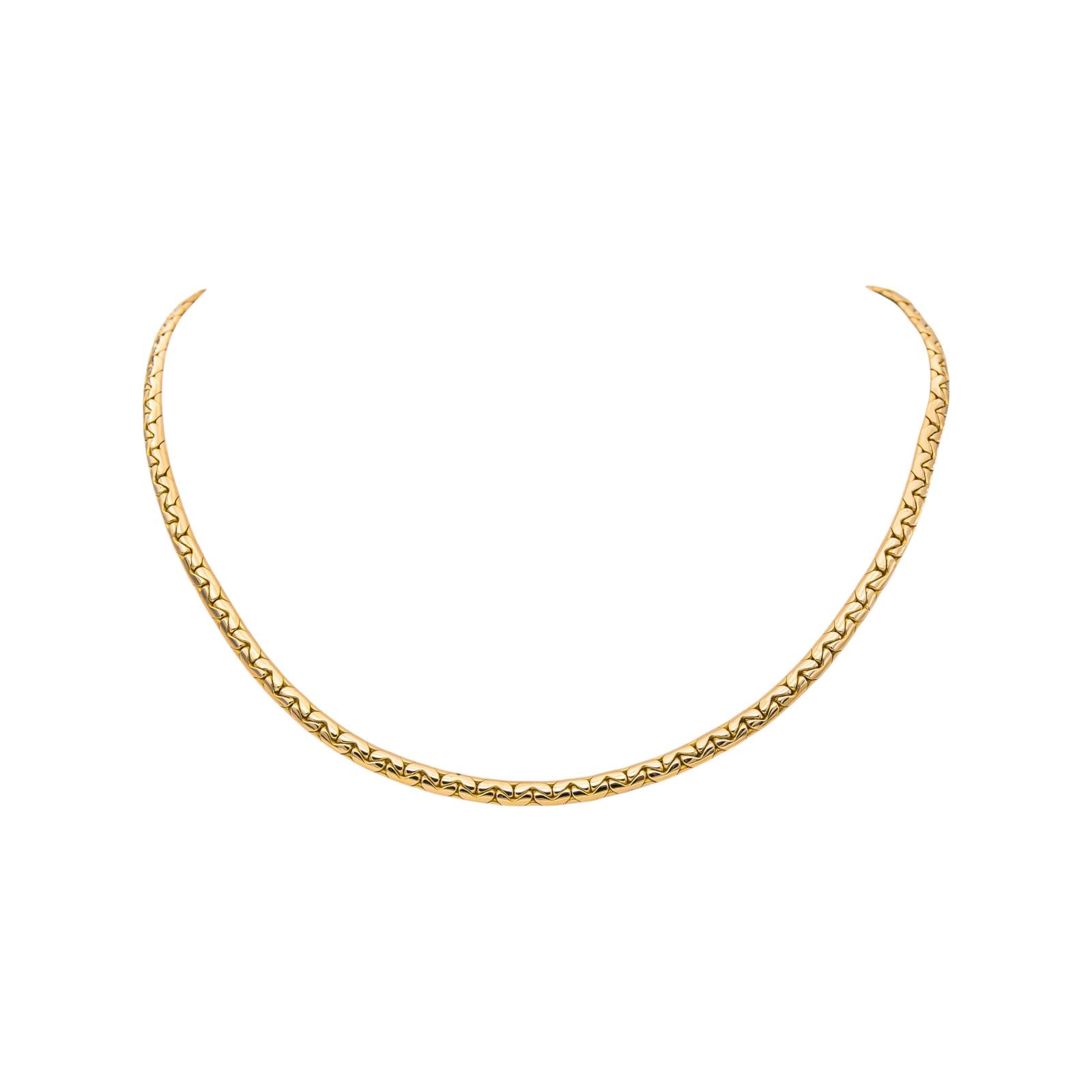 Collier Maille haricot Or jaune