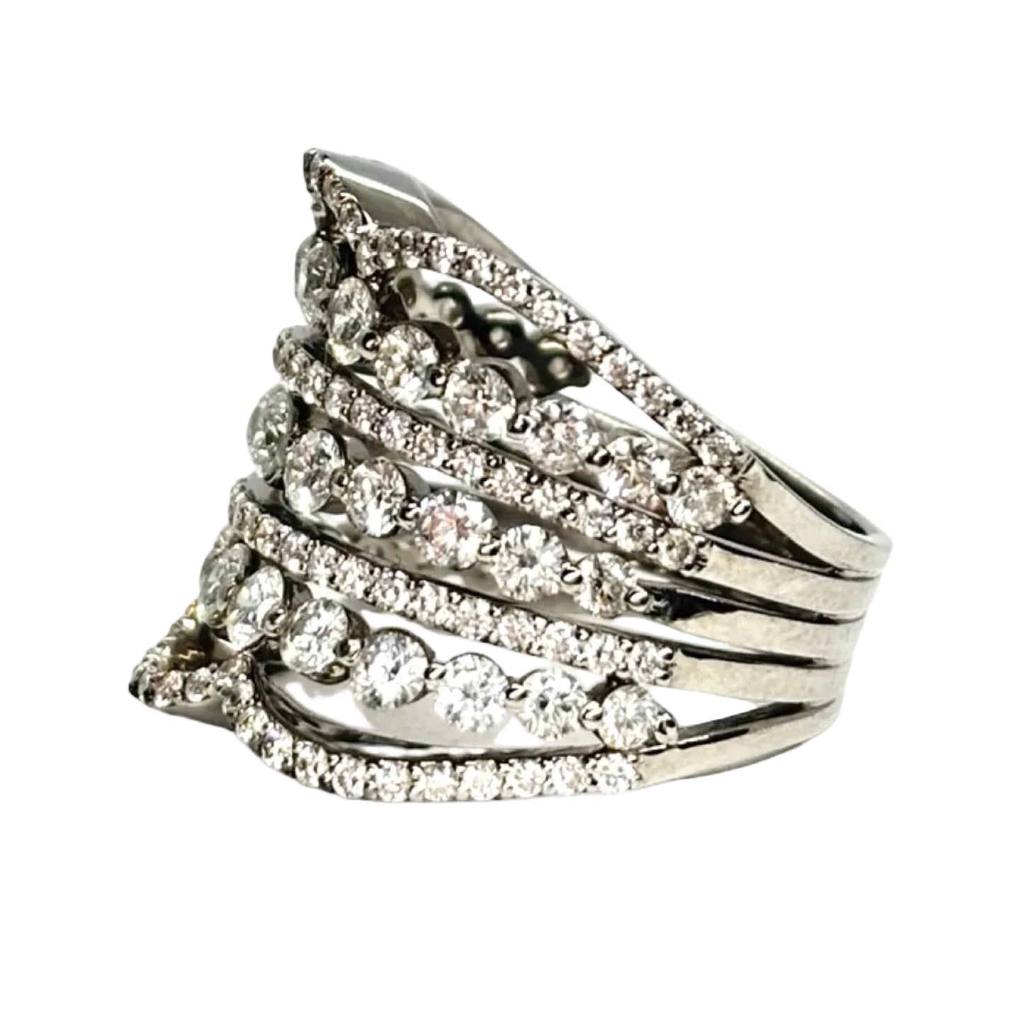 White Gold and Diamond Ring