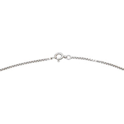 White gold Box chain Necklace