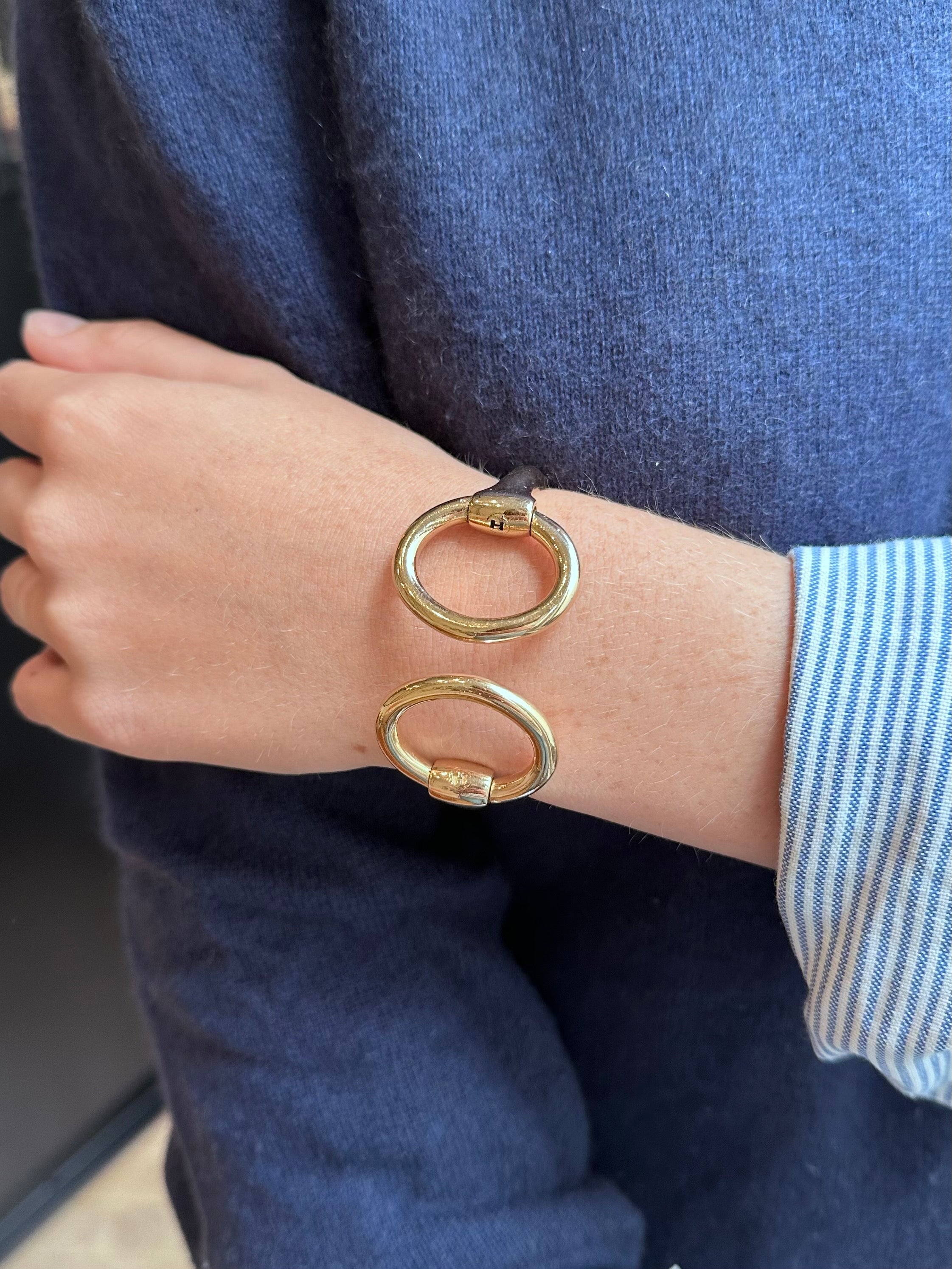 HERMES "Nausicaa" Bracelet in Yellow gold