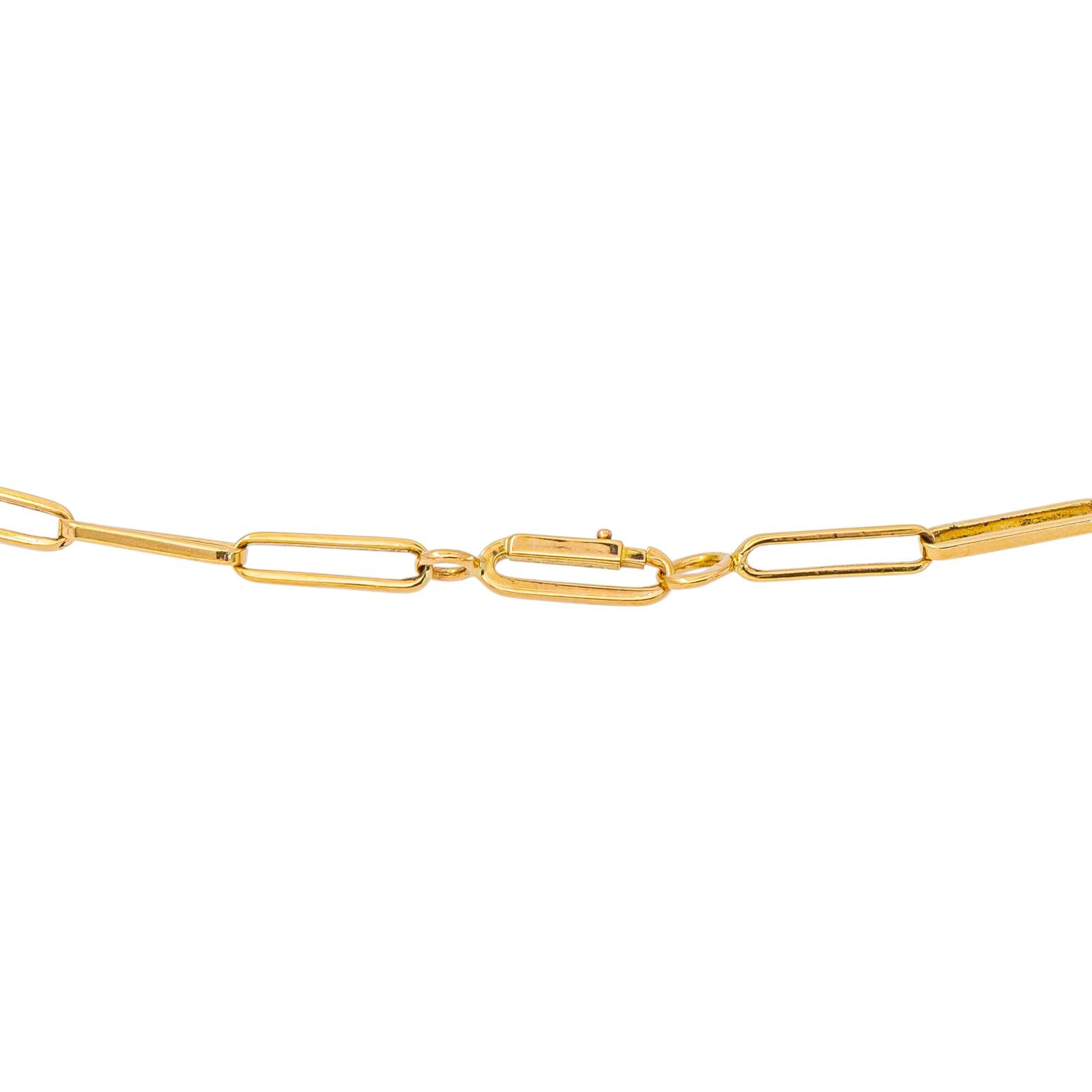 Yellow Gold Forçat Link Necklace