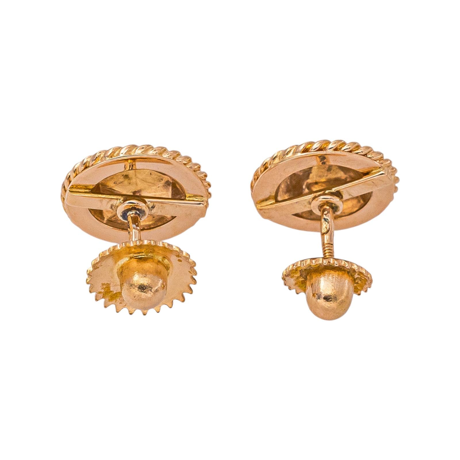 Boucles d'oreilles  Puces  Or rose