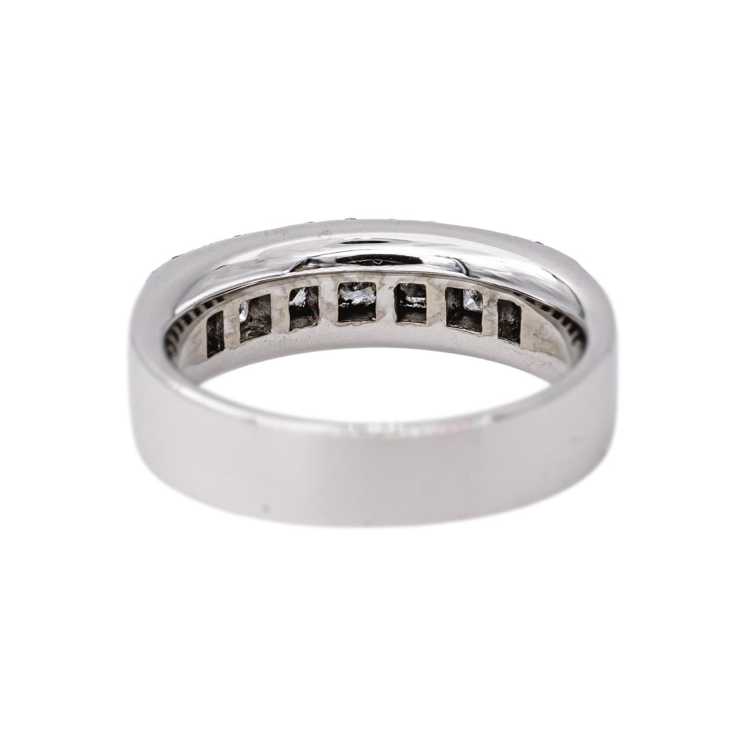 Bague Bandeau Or blanc Diamant