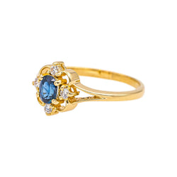 Ring Yellow gold Sapphire