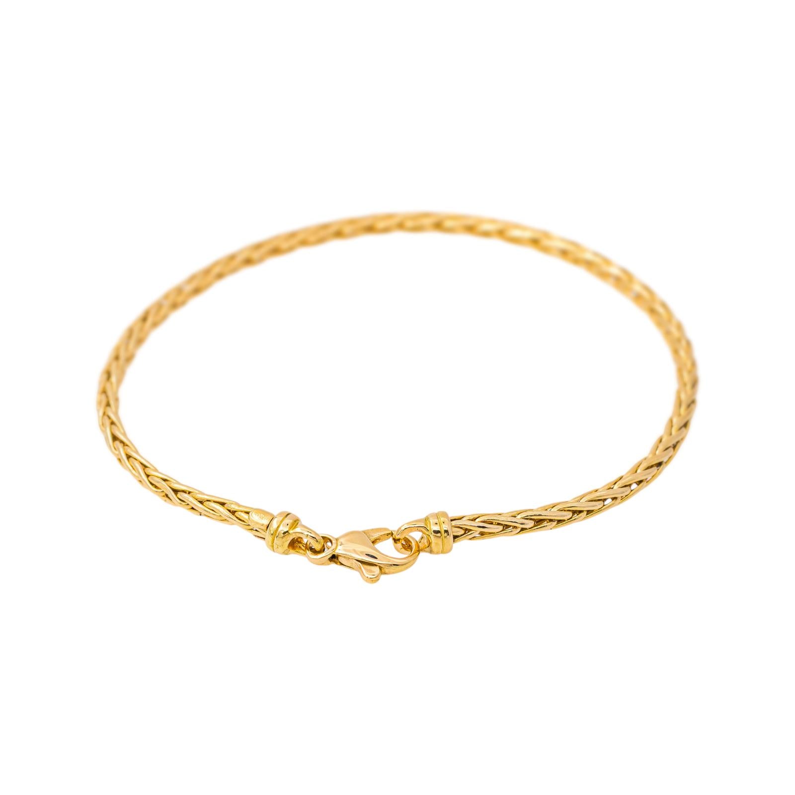Bracelet Maille Palmier Or jaune
