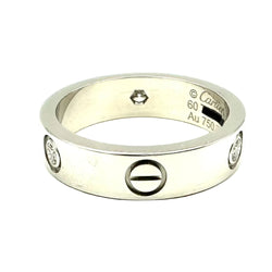 CARTIER "Love" Wedding band ring in white gold and diamonds