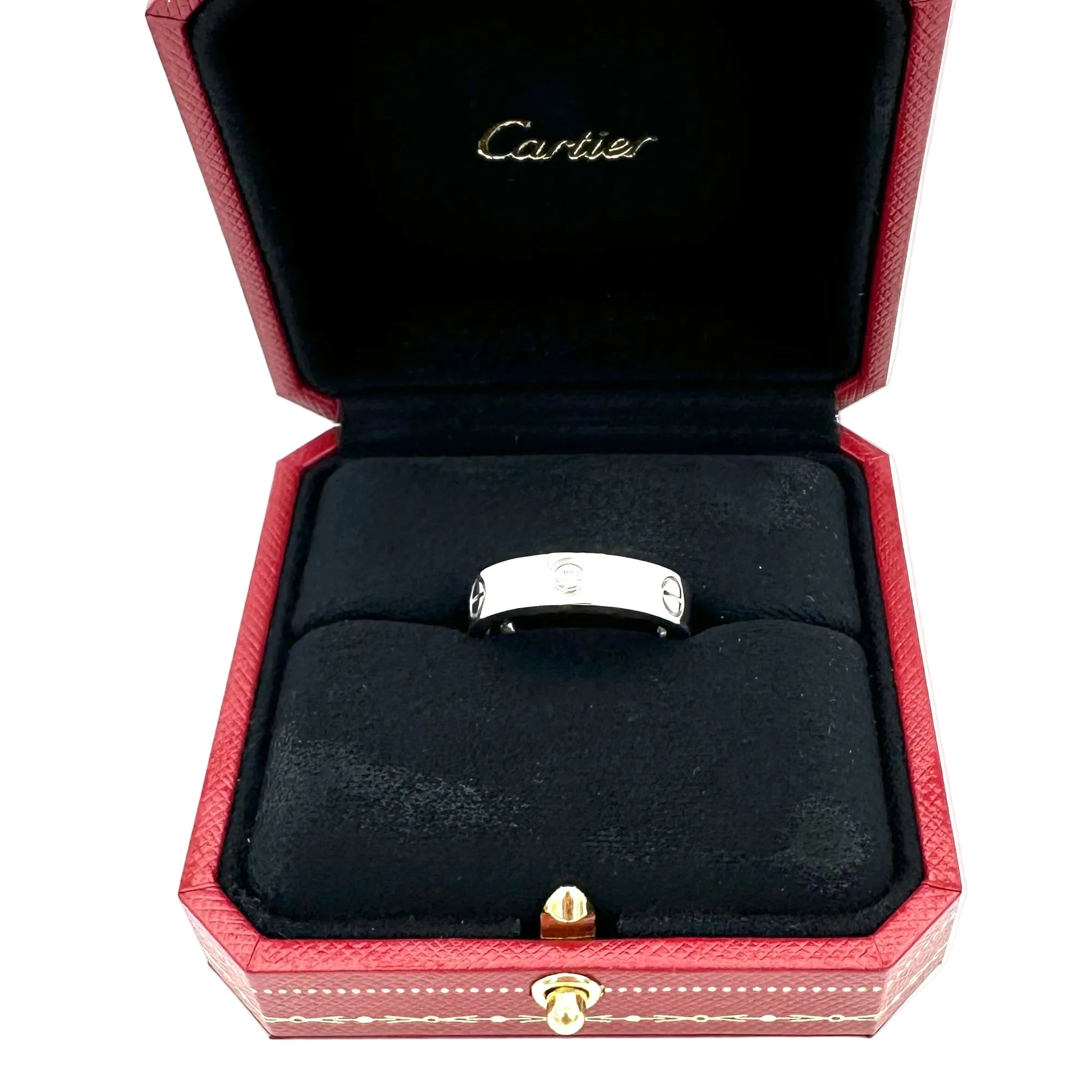 CARTIER "Love" Wedding band ring in white gold and diamonds