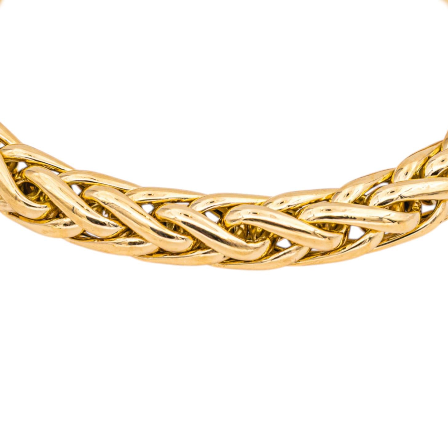 Bracelet Palm tree Link Yellow gold