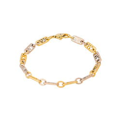 Bracelet Maille souple ajouré Or jaune Diamant