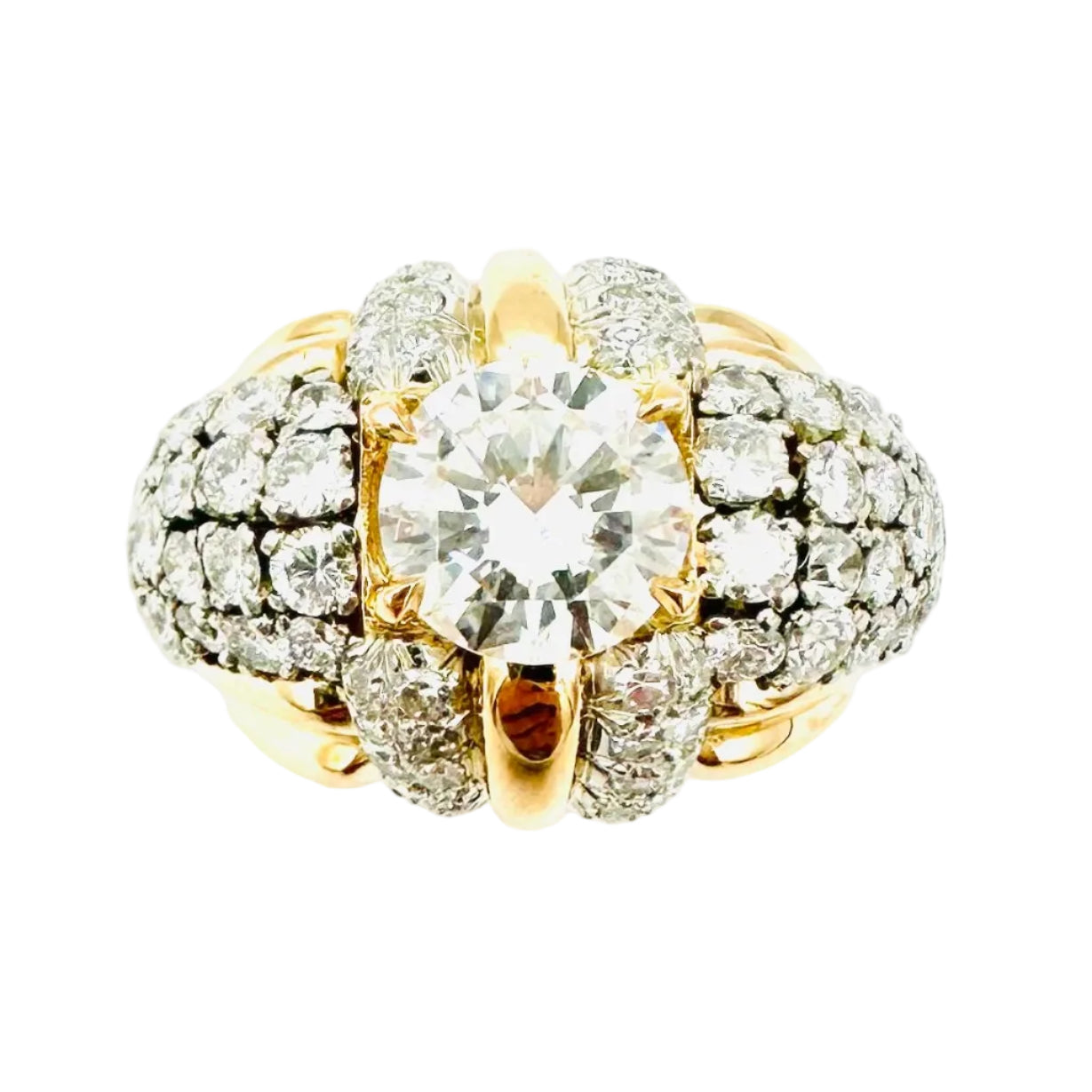 Gold, Platinum, and Diamond Ring