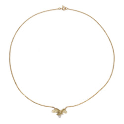 Yellow Gold and Diamond Pendant Necklace
