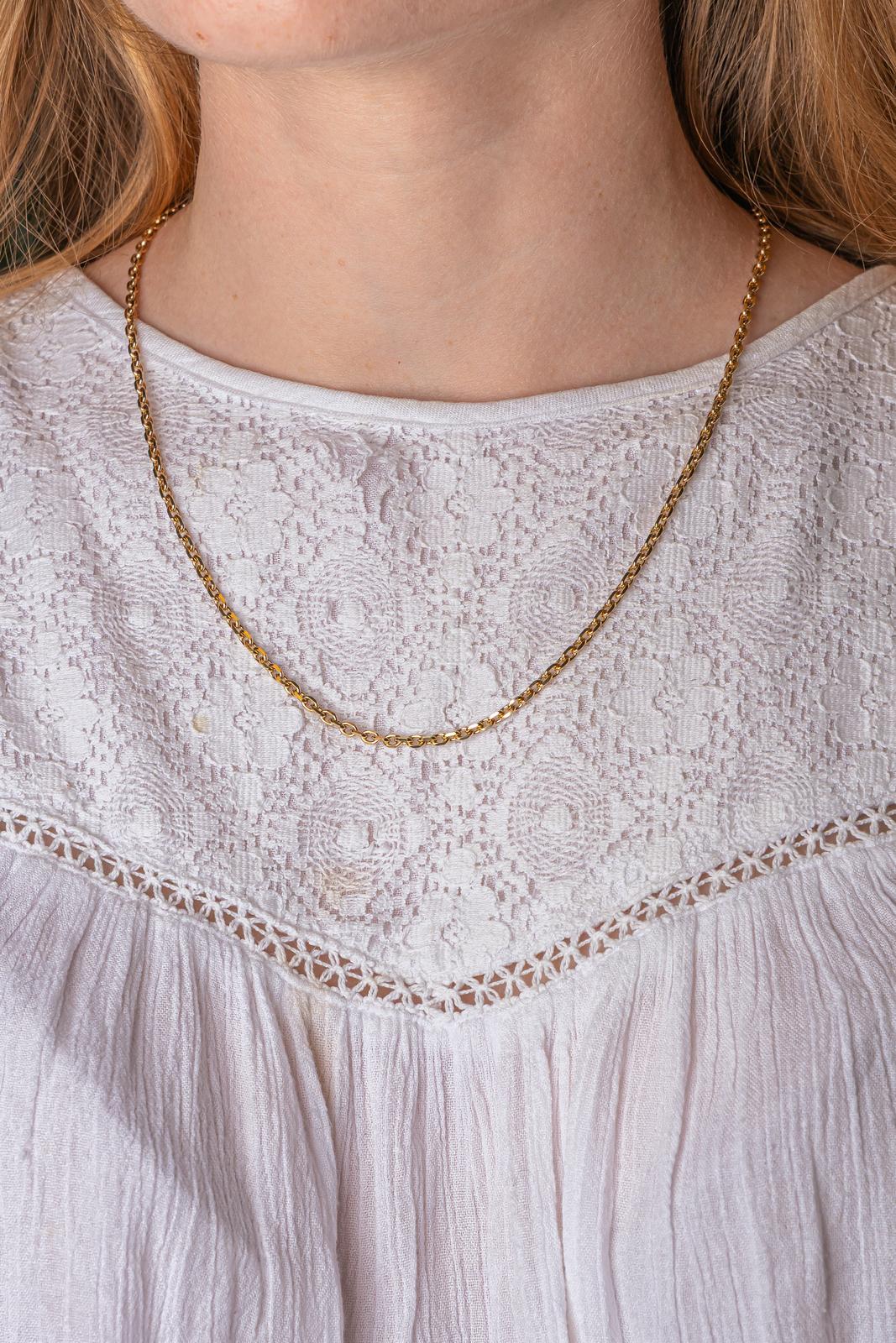 Collier Maille Forçat Or jaune