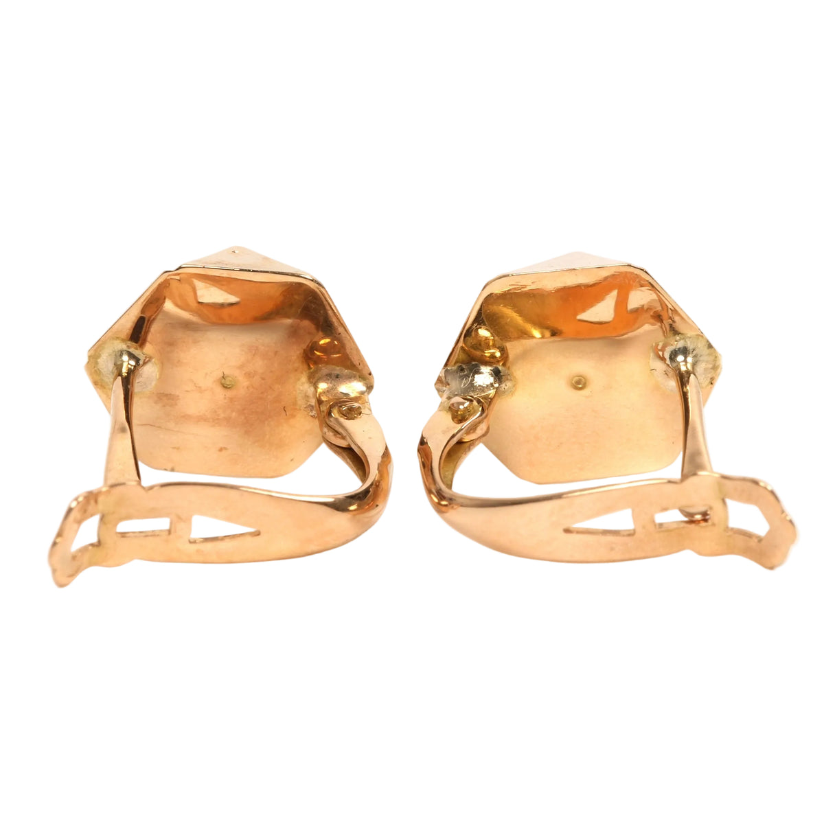Yellow Gold Lever-back Earrings