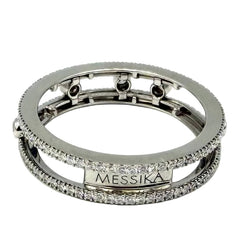 MESSIKA "Fine Move Romane Pavée" Pave ring in white gold and diamonds