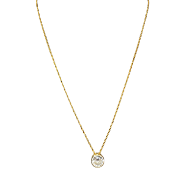 Yellow Gold and Diamond Pendant Necklace