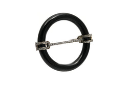White Gold and Diamond Brooch