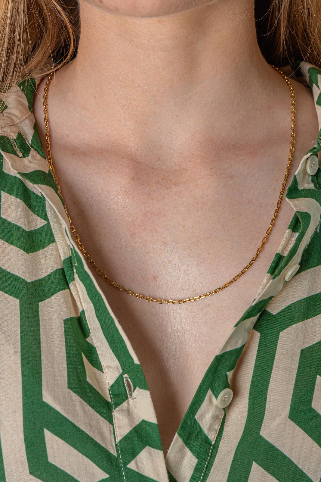 Collier Maille Forçat Or jaune