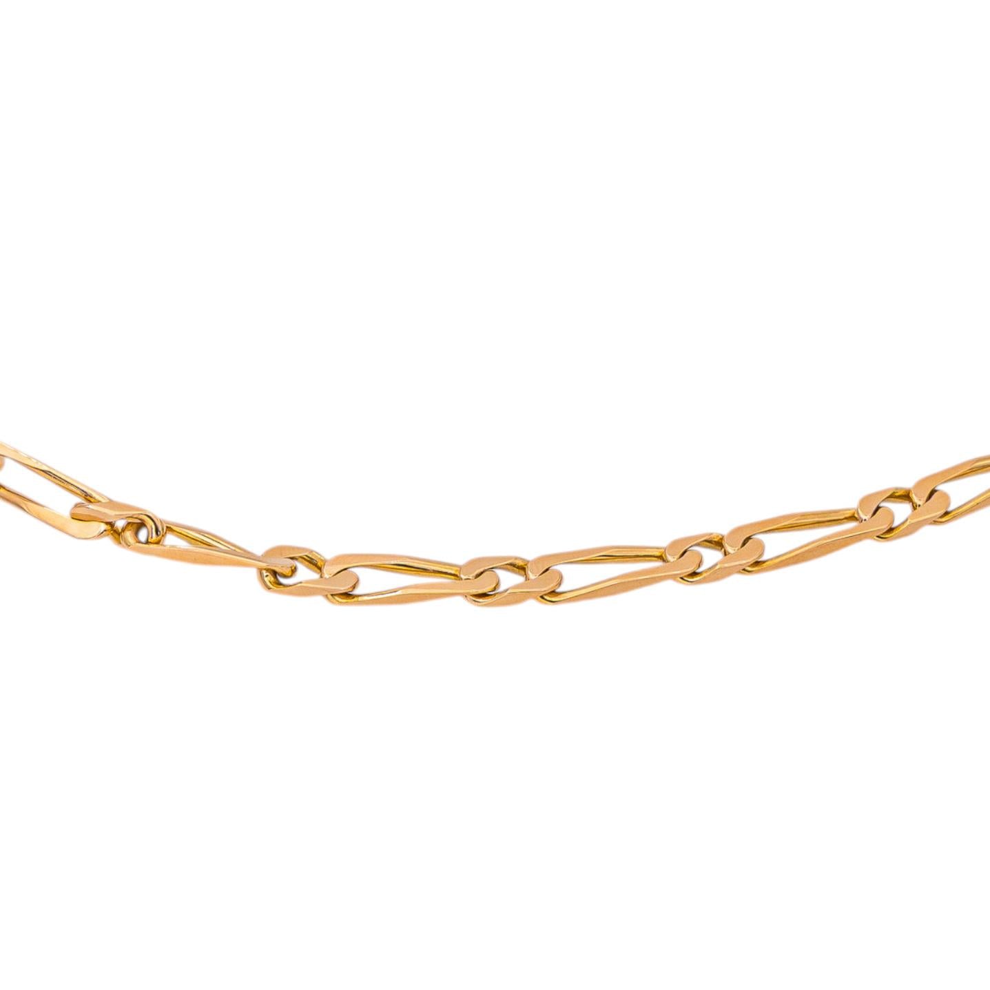 Collier Maille figaro  Or rose