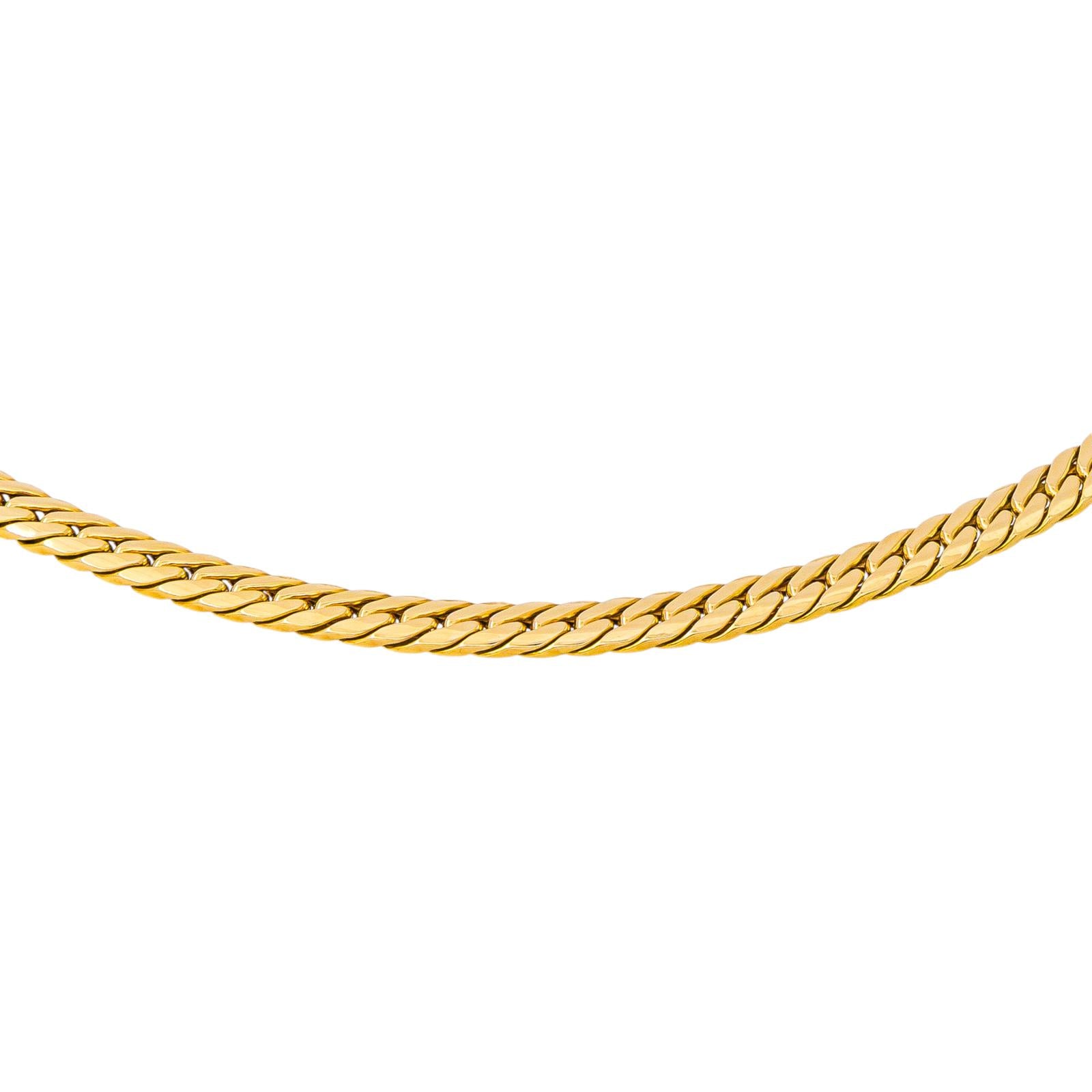 Yellow Gold Curb Chain Necklace