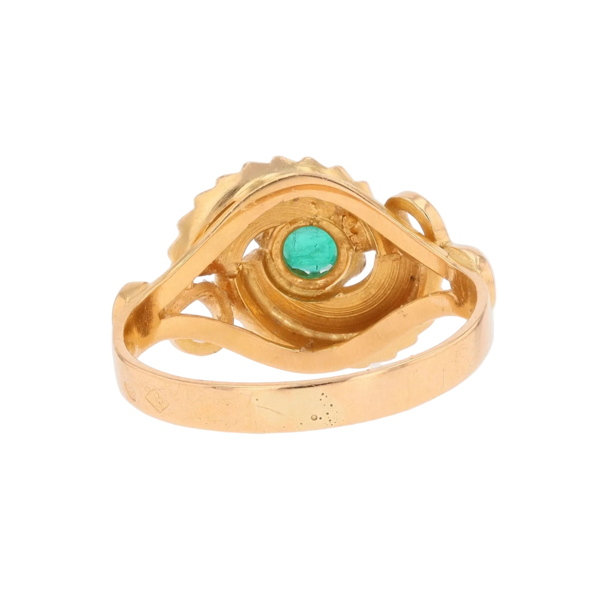 Rose gold and Emerald Ring