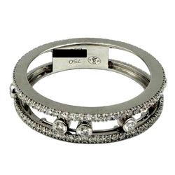MESSIKA "Fine Move Romane Pavée" Pave ring in white gold and diamonds